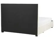 Bed with Storage Drawers LIEVIN Velvet Light Beige 160 x 200 cm (EU King Size)_902430