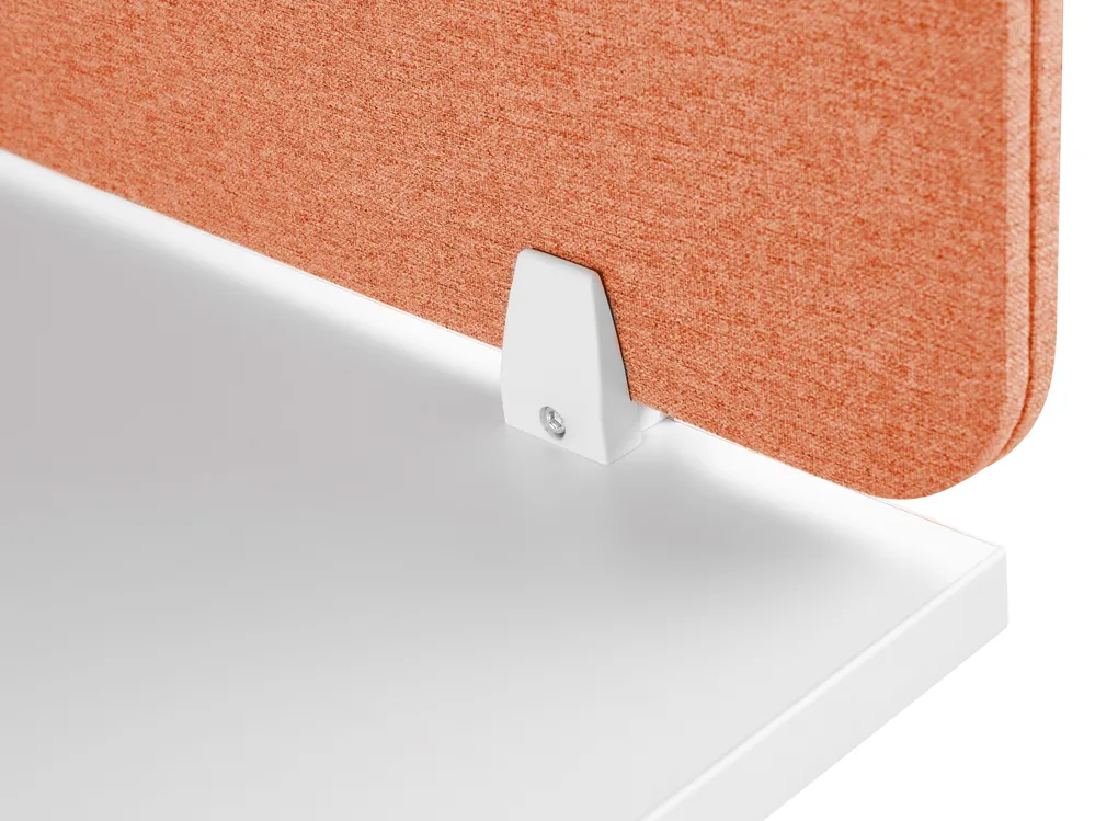Desk Screen WALLY 180 x 40 cm Light Red_853275