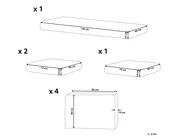 Outdoor Kissenbezug Set BERMUDA Grau_917892