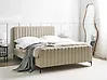 Bett mit Lattenrost Bouclé LUNAN 140 x 200 cm Beige