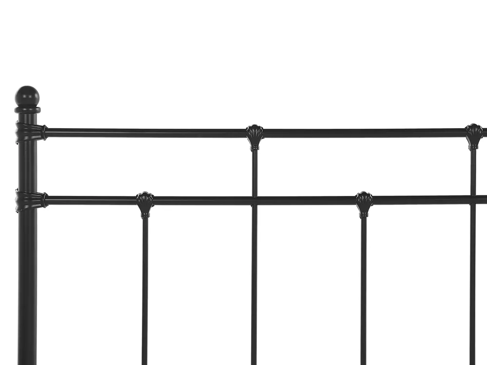 Bed Metal LYNX 160 x 200 cm (EU King Size) Black_806524