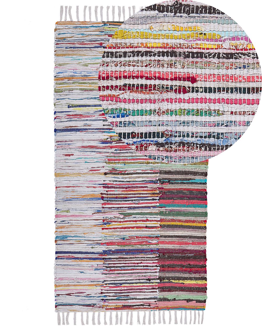 Rug MERSIN Multicolour 80 x 150 cm Cotton