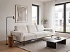 Sofa 3-Sitzer SOVIK Bouclé Cremeweiß