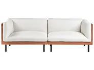 Sofa 3 Seater VORGOD Fabric Off-White_996331