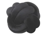 Dekokissen MALNI 20 x 20 cm Samtstoff Schwarz Ohne Muster_790133