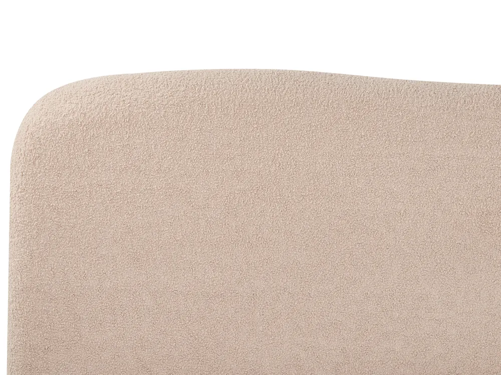 Bett mit Stauraum BLAGNAC Bouclé Beige 180 x 200 cm_960619