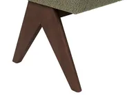 Sofa Set TAMRE Bouclé Grün / Dunkelbraun_985328
