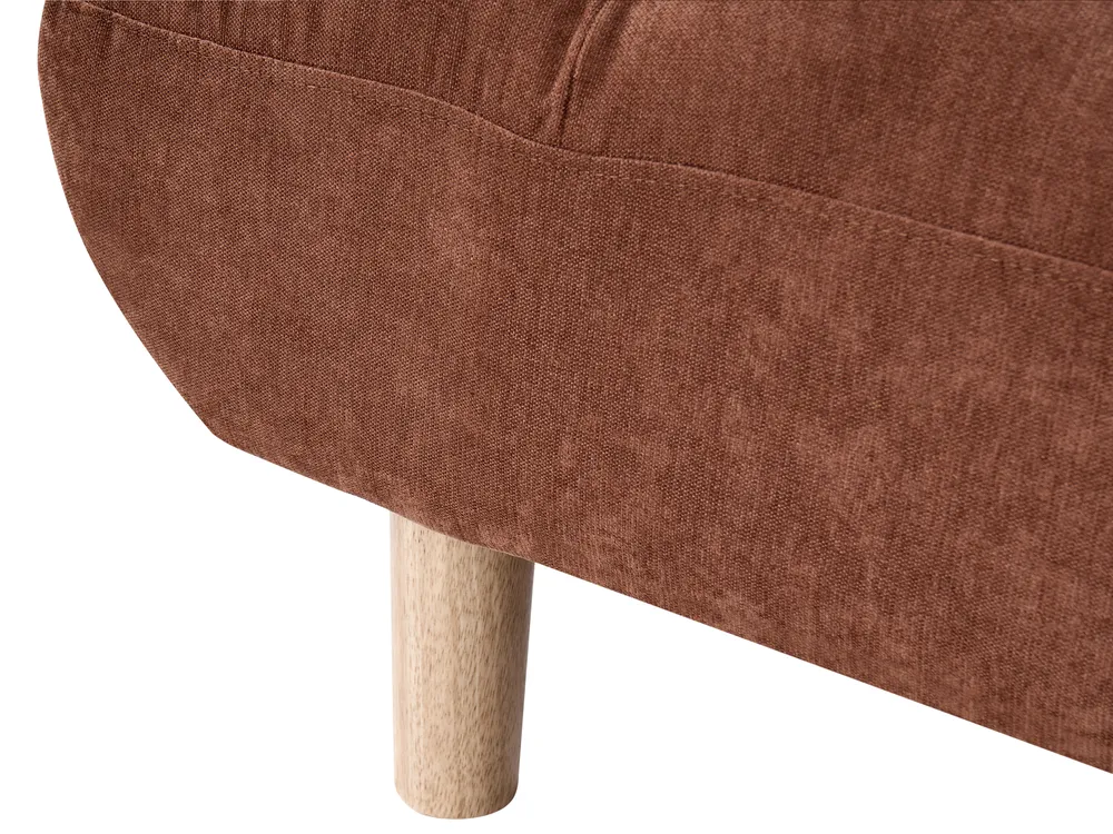 Sofa Bed 2 Seater RISOR Fabric Golden Brown_1053633