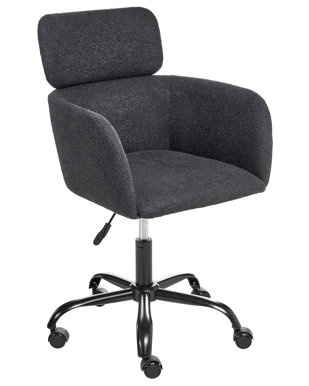 Desk Chair ALENA Boucle Black_1085301