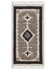 Rug GEYVE Beige 80 x 150 cm Cotton_817456