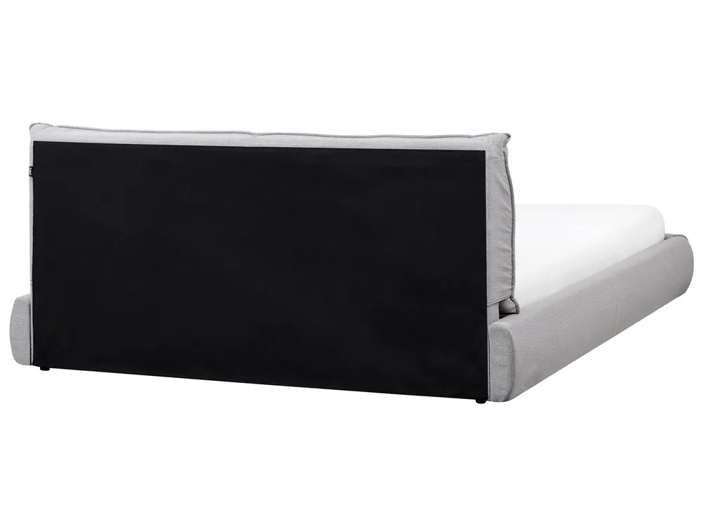 Wasserbett Stoff VINAY 180 x 200 cm Hellgrau_970452