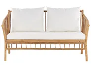 Lounge Set mit Tisch 4-Sitzer MAGGIORE Bambus Hellbraun_835821