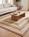 Rug ELMALI Beige 160 x 230 cm Jute