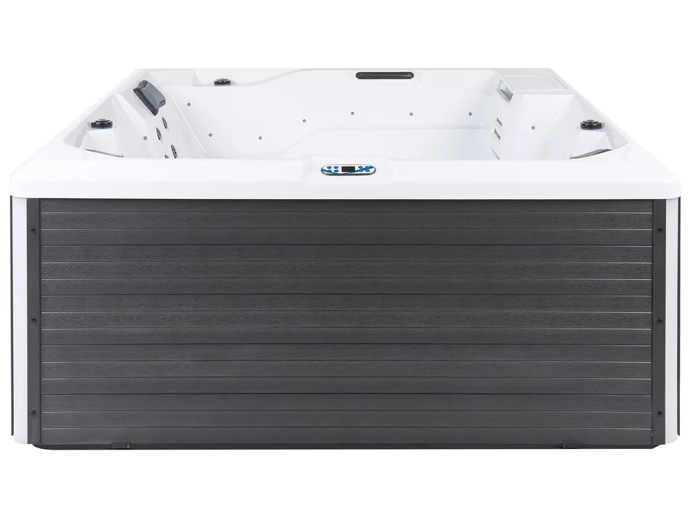 Outdoor Hot Tub with LED OZOGOCHE Grey_1081872
