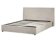 Ottoman Bed LAVAUR Velvet Taupe 160 x 200 cm (EU King Size)_985965