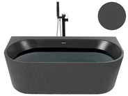 Vorwand-Badewanne GOCTA 170 x 80 cm Schwarz_879137