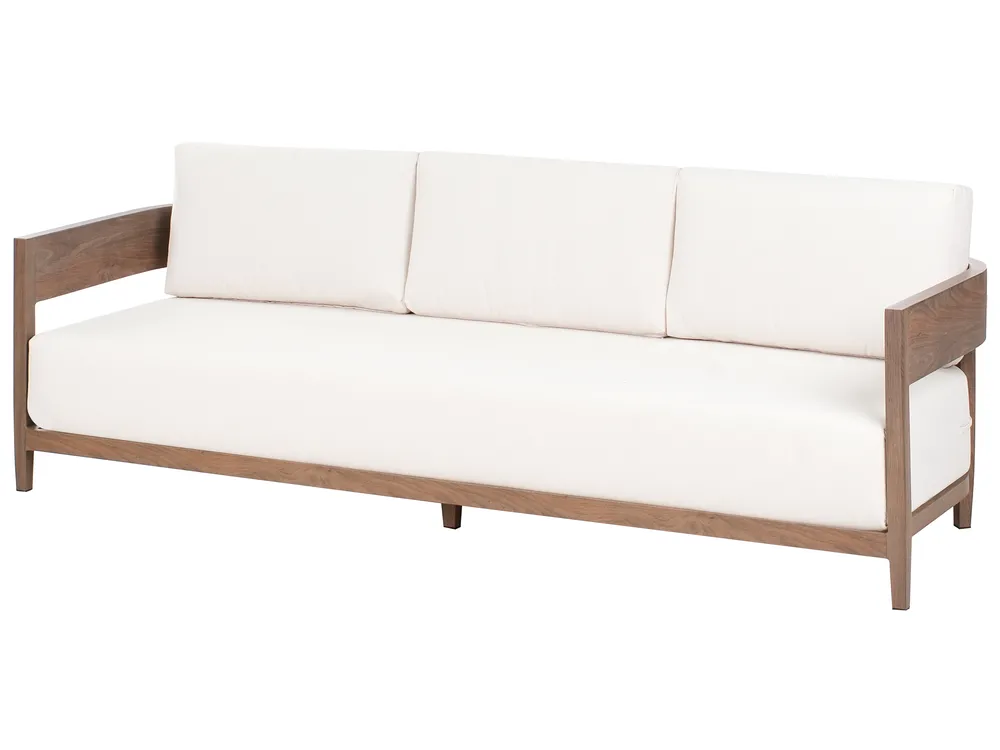 Garden Corner Sofa with Table 5 Seater SAMPIERI Metal Brown Left Hand_1000119