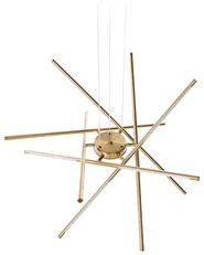 LED Hängeleuchte PALUN mit Dimmer Metall Gold_934382