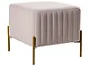 Hocker UTAH Samtstoff Taupe
