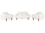 Sofa Set 4-Sitzer ODNES Bouclé Weiß_1053431