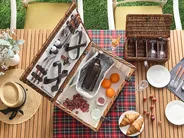 Picknickkorb PRUNEAU Geflecht Braun_964037