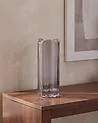 Blumenvase PERDIKI 30 cm Glas Grau