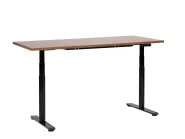 Schreibtisch elektrisch höhenverstellbar DESTINAS 160 cm 72 cm Braun / Schwarz_899685