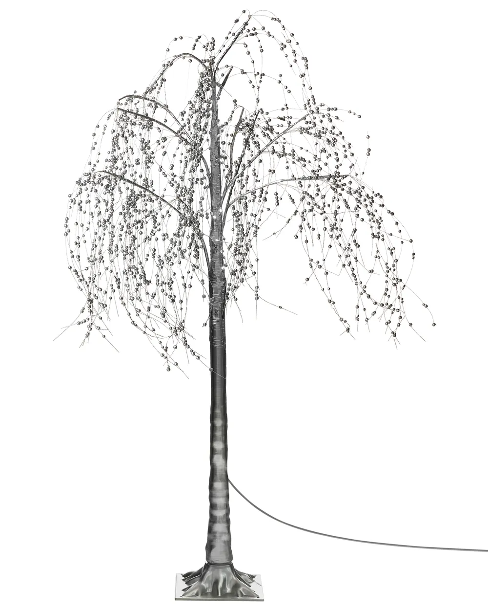 Gartendekoration LED NILLAKA 145 cm Baum Silber_1015269