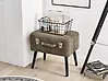 Hocker mit Stauraum MALLARD Cord Hellbraun