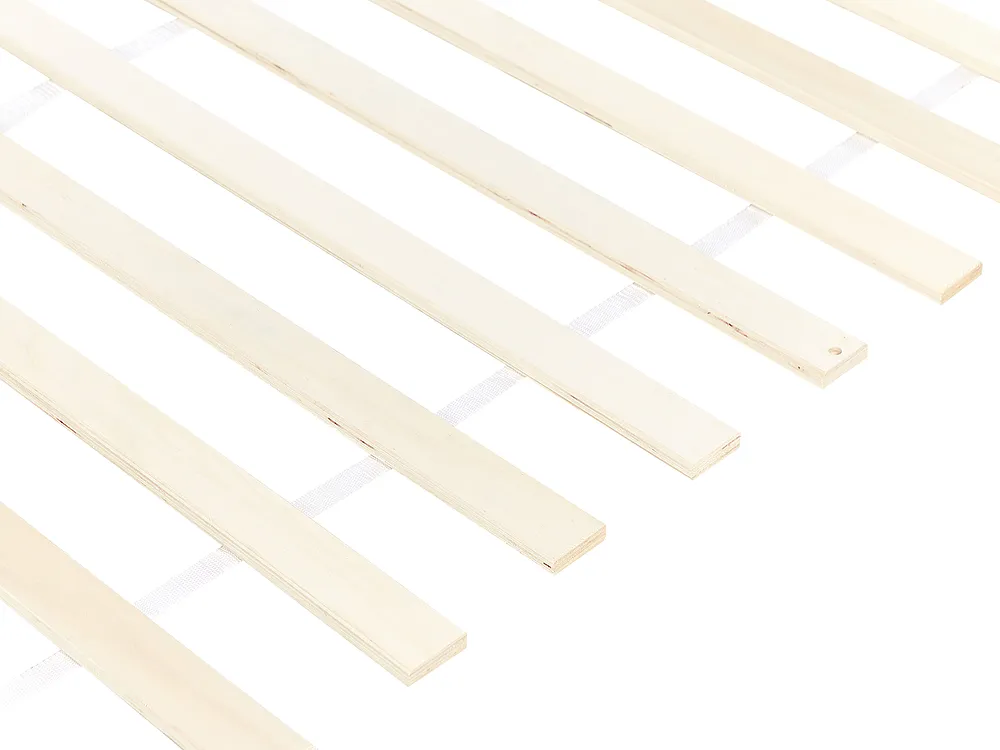 Bed Pine Wood GIVERNY 90 x 200 cm (EU Single) White_925055