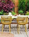Gartenstuhl 4er Set PESARO Gelb