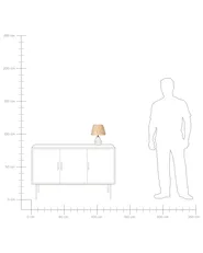 Set of 2 Table Lamps ARWADITO Ceramic Off-White_898833