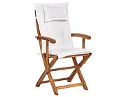 Gartenmöbel Set 8-Sitzer MAUI II inkl. Kissen Akazienholz Cremeweiß_926690