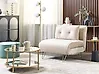 1-Sitzer Schlafsofa VESTFOLD Samtstoff Beige
