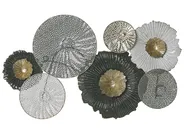 Wall Decor ZIRCONIUM Metal 38 cm Black_791873