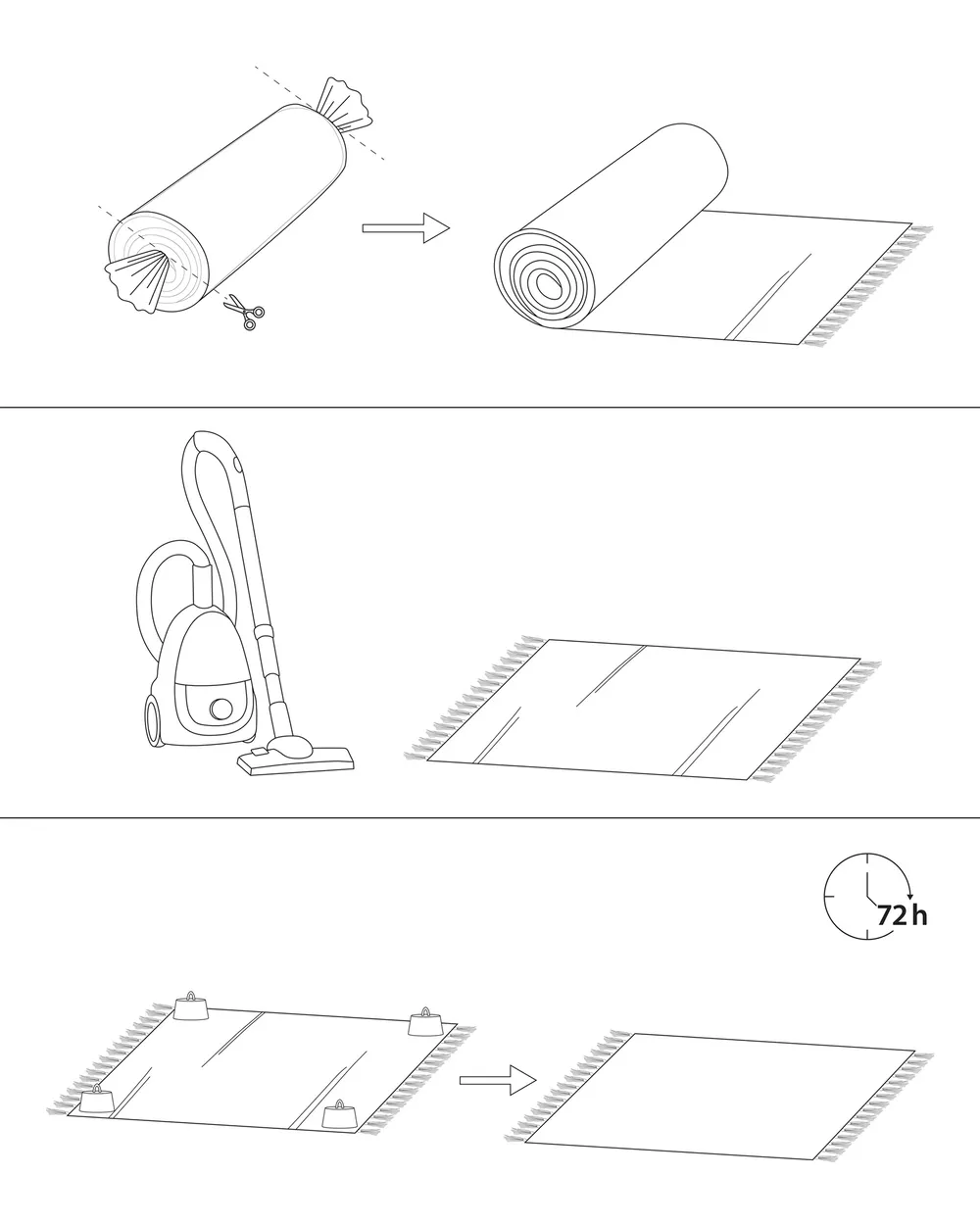 Zottelteppich TASHIR Blau 200 x 300 cm_890449