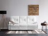 Manual Recliner Sofa 3 Seater BERGEN Faux Leather White