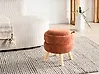 Pouf mit Stauraum HAWLEY Chenillegewebe Goldbraun