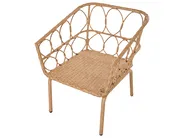 Bistro Set FERLA Polyrattan Hellbraun_1079357