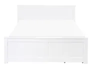 Bed with 2 Drawers SABRAN Pine Wood White 140 x 200 cm (EU Double)_1061260