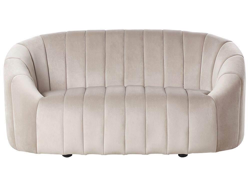 Bank 2-zits MALUNG Fluweel Beige