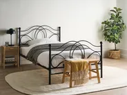 Bed Metal LYRA 120 x 200 cm (EU Small Double) Black_1026483