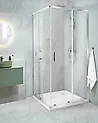 Shower Enclosure TELA 900 x 900 x 1850 mm Silver