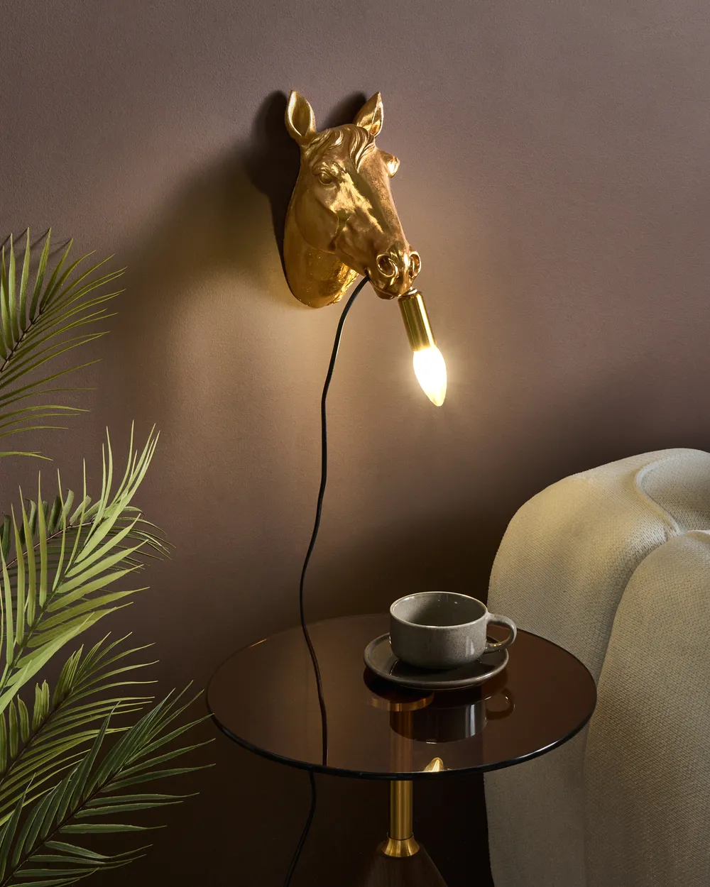 Wall Lamp Horse PHILIPPE Gold