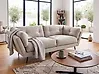 Sofa 3-Sitzer LENVIK Samtstoff Hellbeige
