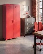 Büroschrank VARNA Metall Rot_1080757
