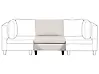 Sesselmodul UNSTAD Stoff Hellbeige