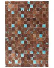 Teppich ALIAGA Braun 160 x 230 cm Echtleder_641436