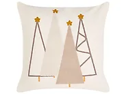 Set of 3 Decorative Cushions NOLIA 30 x 50 cm 45 x 45 cm White Christmas Motif_1164644