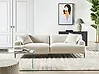 Sofa 3-Sitzer MATILA Stoff Hellbeige